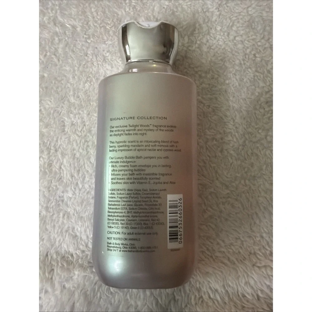Bath Body Works TWILIGHT WOODS Luxury Bubble Bath, 10oz/295 mL, NEW